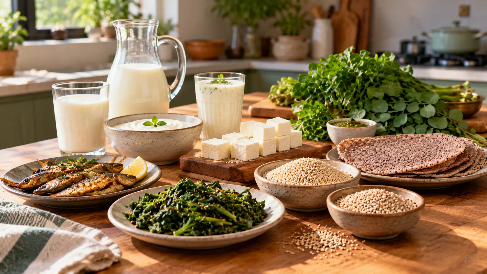 Calcium-Rich Indian Kitchen Feast