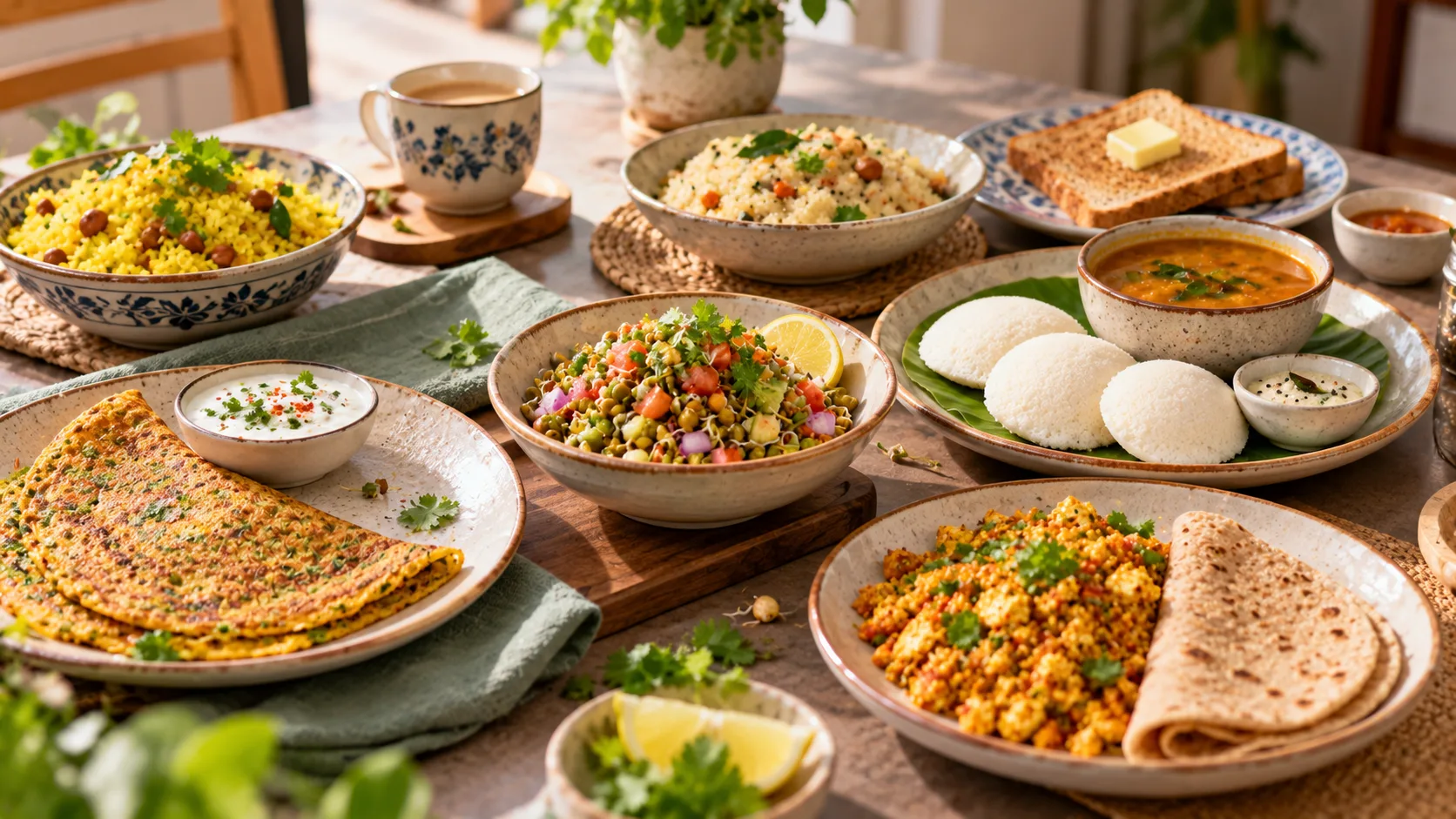 Easy high protein swaps for an Indian breakfast