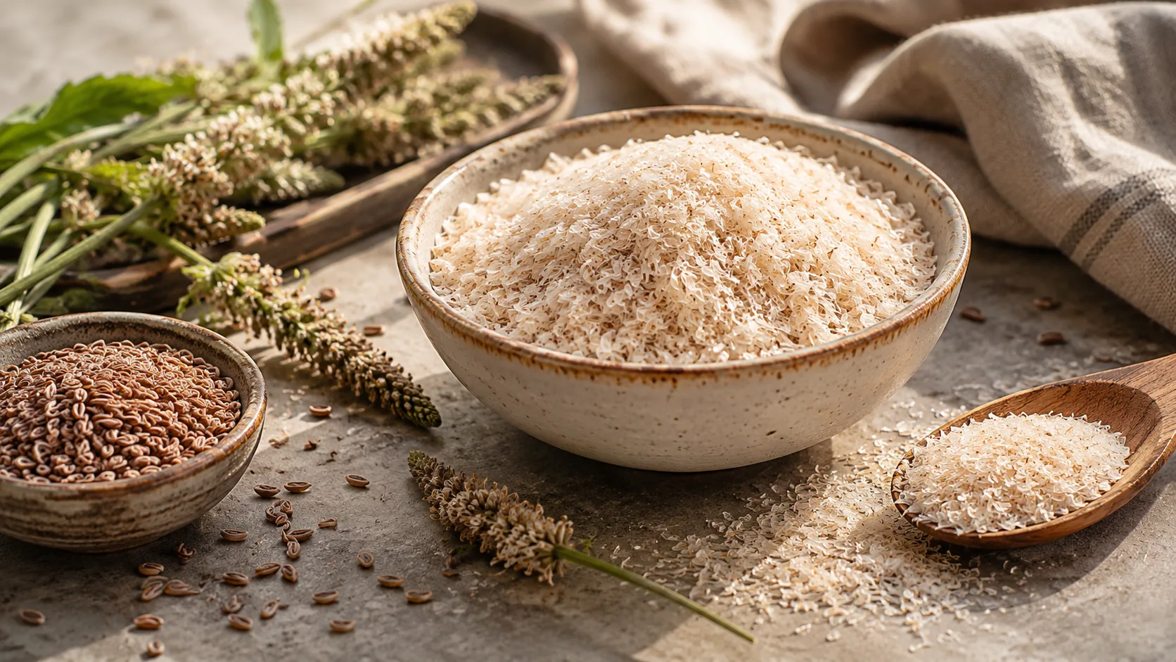 Rustic Psyllium Husk Still Life